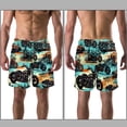 thumbnail image 3 of luoweisi Men's Beach Shorts Quick Dry Swim Trunks with Mesh Lining Motorcycle L, 3 of 5