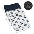 thumbnail image 4 of Sweet Jojo Designs Sailor Blue and White Changing Pad Cover, 4 of 6