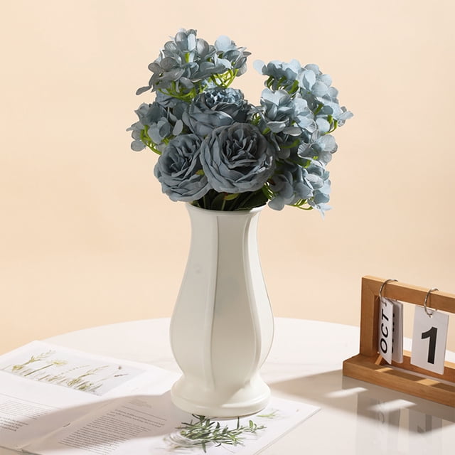 Vase Ornaments Handicrafts Flower Pots Dry Wet Flower Decorations Imitation Porcelain Plastic Vases, Flower Pots, Dry Flower Decorations, Handmade Ceramic Vases, Home Office Living Room