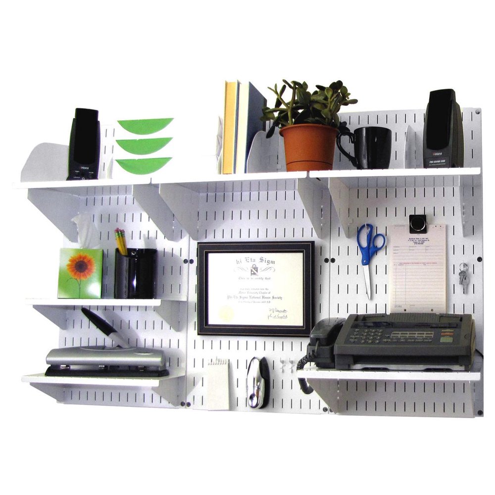 Wall Control Office Organizer Unit Wall Mounted Office Desk Storage and