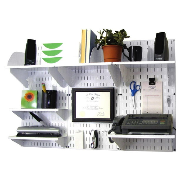 Wall Control Office Organizer Unit Wall Mounted Office Desk Storage and