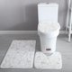 thumbnail image 5 of Set de Alfombra de Baño Pequeño Pelo de Conejo Inodoro Caliente Set de 3 Piezas Baño Alfombra de Cubierta Alfombra Alfombra de Baño Alfombra de Piso Alfombra de Pie Cómoda Absorbente, 5 of 6