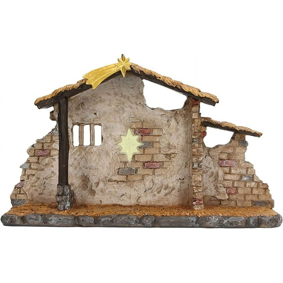 Nativity Scene for Christmas Indoor,Christmas Nativity Scene,Fine Vivid Details Christmas Manger Shed Statue for Holiday Desktop Decoration Gifts, Syrisoraeag3o7bdtn