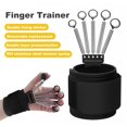 thumbnail image 3 of Finger Workout Device Hand Grip Strength Trainer with Elastic Steel Spring Finger Cot Hand Rehabilitation Training Finger Stretching Exercise, 3 of 8