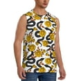 thumbnail image 2 of Uemuo Snake And Rose Pattern Men's Sleeveless T-Shirt,Muscle Athletic Tank Top, Moisture-wicking Quick-dry Breathable Classic Tee Top for Gym Run Outdoor Sports-, 2 of 8