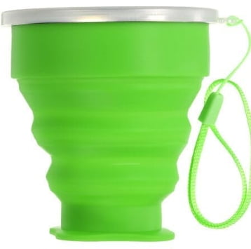 RKXQT Home and Garden Parts 5pcs Collapsible Water Bottle 200mL Travel Folding Water Cup Green