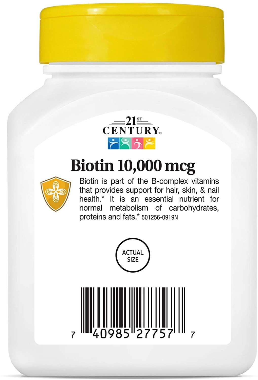 21st Century Ultra Potency Biotin 10,000mcg, B-Complex Vit, 120ct, 2-Pack