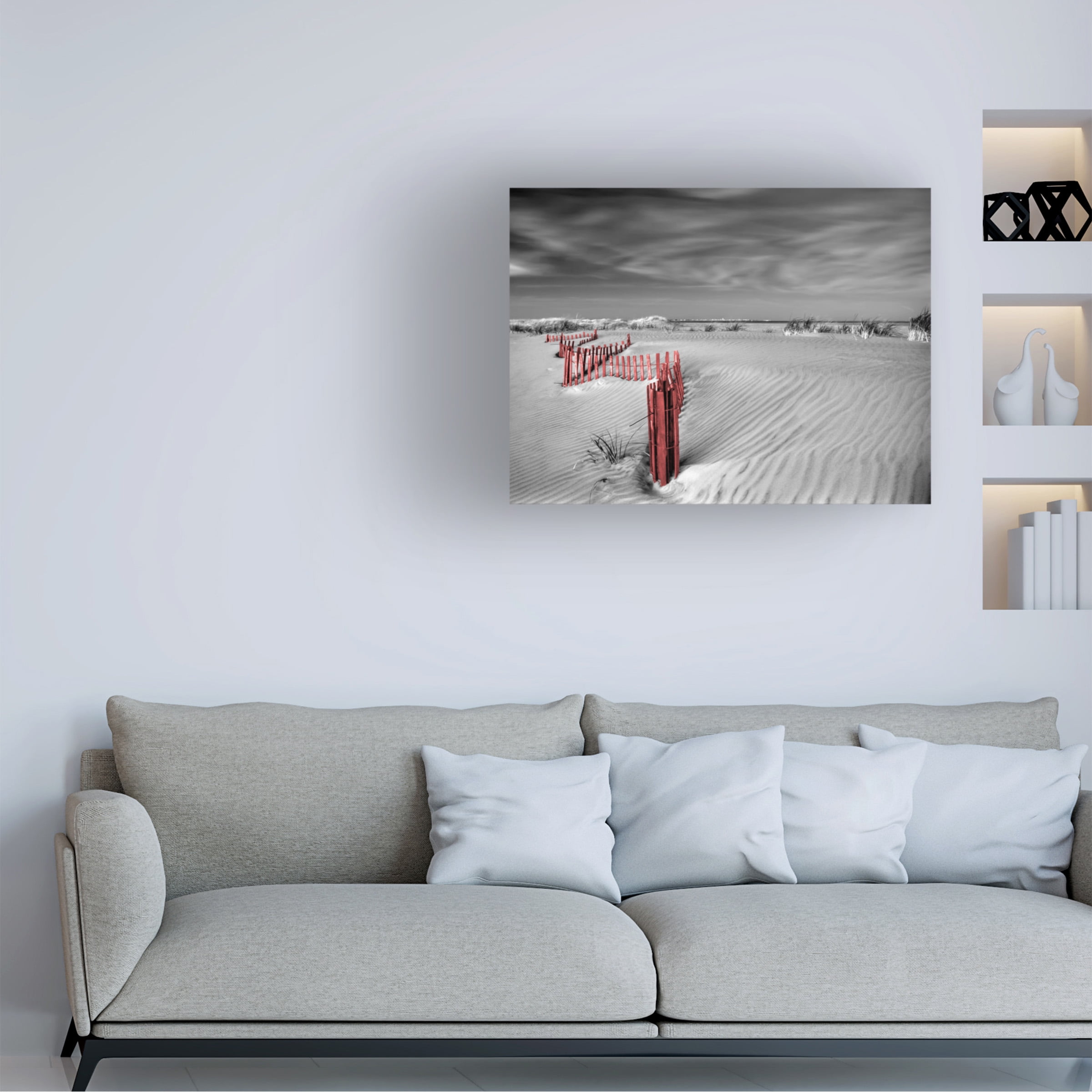 Trademark Fine Art 'Red Wave' Canvas Art by Geoffrey Ansel Agrons
