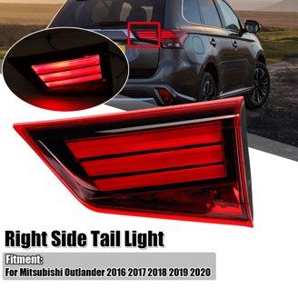 LED Tail Light Assembly - Right Side Outer Lamp For 2016-2020 Mitsubishi Outlander (Red/Clear)
