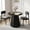 Black, variant on TacleeKii 31.5" Modern Round Dining Table for 2-4, Small Farmhouse Wood Kitchen Table with Pedestal Base, Space Saving, Brown