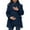 Navy, variant on Maternity 3 in 1 Coat Women Winter Thicken Quilted Lined Warm Hooded Fashion Casual Solid Color Cozy Soft Outwear Puffer Down Jacket Parka with Pockets