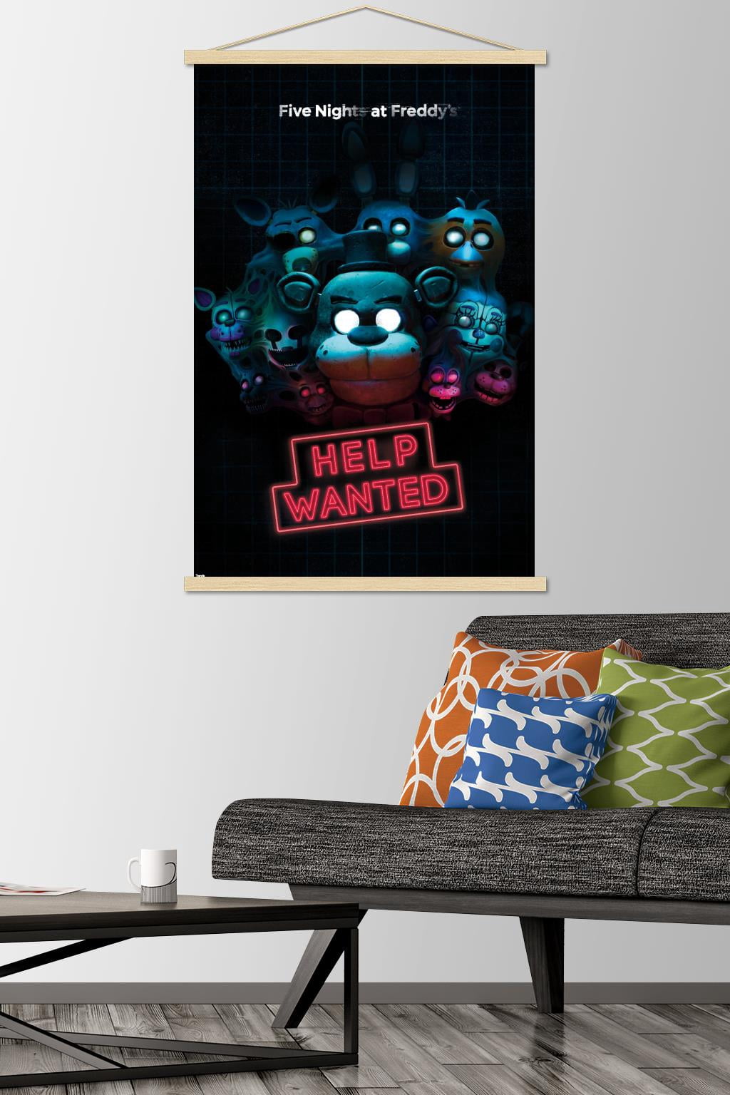 Five Nights at Freddy's - Help Wanted Wall Poster with Magnetic Frame, 22.375" x 34"