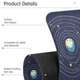 thumbnail image 4 of Yayeee Faucet Mat for Kitchen Sink 14.7" Diatomite Long Splash Guard Pad, Beige Cat Planet, 2 Pack, 4 of 7