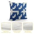 thumbnail image 4 of COMIO Decorative Throw Pillow Cover Cushion Case Cute Porcelain Indigo Blue White Classic Abstract Vintage Geometric Graphic Modern Pattern Retro Pillow Cover for Sofa Bedroom, 4 of 5
