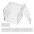 thumbnail image 1 of Shisuyan Cube Storage Box Clear Container With Lid Acrylic 10Pcs 2.16In, 1 of 9