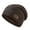 Brown, variant on Men Women Woolen Hats Outdoor Warm Cold Proof Plus Velvet Thickened Knitted Earflap Cap Brown