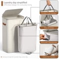 thumbnail image 4 of Sorbus Collapsible Fabric Laundry Hamper with Removable Bag, 1 Compartment, Beige, 4 of 7