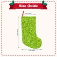 thumbnail image 3 of KLL Lime green glitter for 18" Christmas Stocking Snowman Xmas Stocking Holiday Christmas Decoration Gifts for Family Kids, 3 of 8