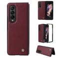 thumbnail image 1 of Allytech PU Leather Case for Samsung Galaxy Z Fold 4 2022 (5G), Ultra Thin Anti-Drop Shockproof Protective Foldable Folio Case for Galaxy Z Fold4 7.6 inch, Winered, 1 of 5