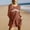 Brown, variant on Women Fashion Solid Printed Casual Short Sleeve Round Neck Pocket Shorts Romper Womens Casual Jumpsuit Jumpsuit Dress Sweater Jumpsuit for Women Jumpsuits with Train Women Wide Leg Jumpsuits Dressy