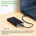 thumbnail image 2 of Unidad externa SSD IO CREST NVMe USB4.0 tipo C ultrarrápida, 2 of 7