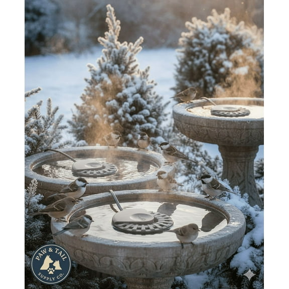 API Automatic Waterer De-Icer 250W Stock Tank Heater Safe Plastic Up to 30 Gal