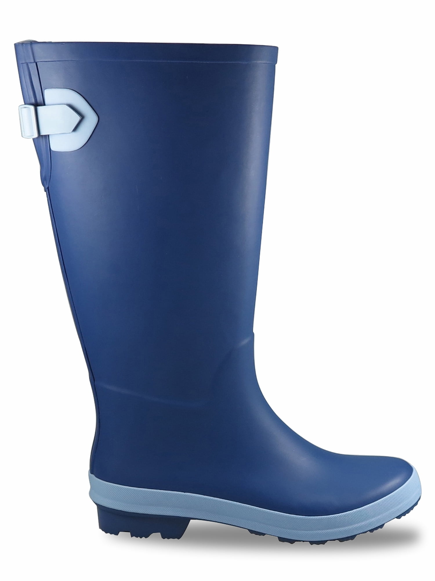 Time and Tru Women's Tall Buckle Rain Boots