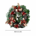 thumbnail image 2 of Front Door Christmas Wreath, Unlit Holiday Hanging Wreath for Indoor Outdoor Decor, Handmade Christmas Door Decoration, Reusable Holiday Wreath for Home and Office, 2 of 2