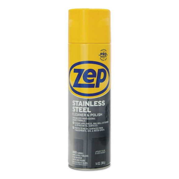 Zep Professional Stainless Steel Polish, 14 Ounce Spray