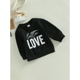 thumbnail image 3 of TheFound Toddler Baby Autumn Pullover, Long Sleeved O-Neck Letter Print Warm Sweatshirt, 3 of 9
