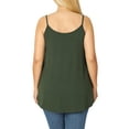 thumbnail image 6 of Zenana Women & Plus Front and Back Reversible Spaghetti Strap Flowy Cami Tank Tops, 6 of 6