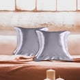 thumbnail image 6 of EGYMEN 1PC Simulated Silk Pillowcase for Hair and Skin, 20"x20" Satin Feel Pillow Cover, Anti-Aging and Hypoallergenic Cushion Case, Easy Care and Fade-Resistant, Single Piece, 6 of 6