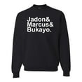thumbnail image 1 of Wild Bobby, Jadon & Marcus & Bukayo, Sports, Unisex Crewneck Graphic Sweatshirt, Black, X-Large, 1 of 5