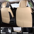 thumbnail image 7 of Maidao Car Seat Covers Universal Fit for Mercedes-Benz for CLS500 2006-Present 5 Seats Waterproof Premium Leather Front and Back Seat Protectors Beige, 7 of 7