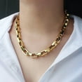 thumbnail image 2 of 2023 Fashion Classical Link Necklace Gold & Silver Color Chain collares Jewelry Long pendants Chokers Necklaces envio gratis, 2 of 5