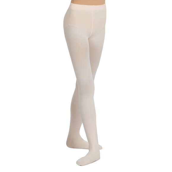Capezio Little Girls' Ultra Soft Self Knit Waistband Footed Tight, Ballet Pink, One Size (Toddler 2-6)