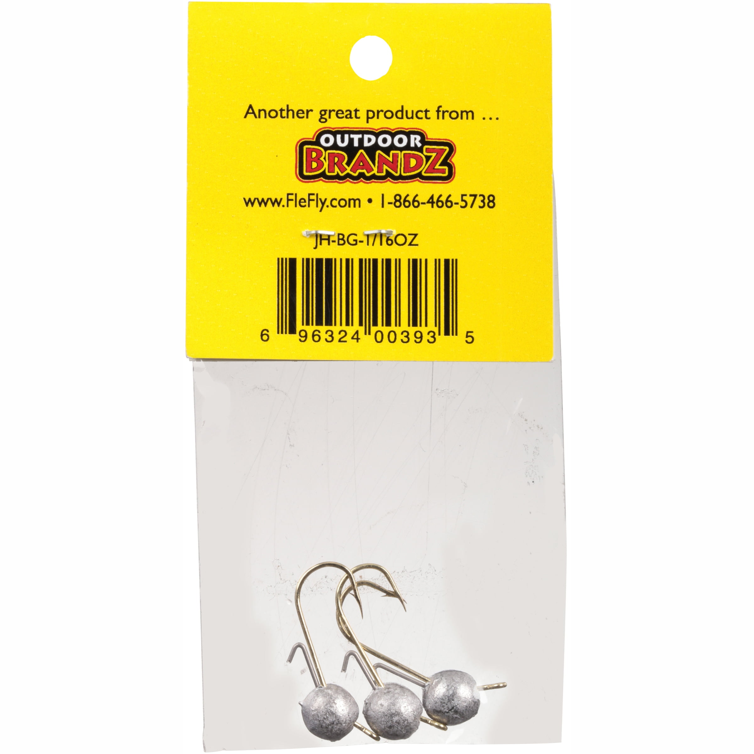 Fle Fly Jig Head with Bait Gripper 1/16oz