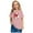 Pink, variant on FamilyThread Toddler Girls Boys Summer Short Sleeve Cotton T-Shirt Bowknot Print Tops Crew Neck Casual Daily Shirt For 3-9Y