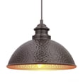 thumbnail image 7 of Luxury Industrial Outdoor Pendant, 8''H x 12''W, with Vintage Style Elements, Farmhouse Design, Olde Bronze Finish, UHP1170, 7 of 7