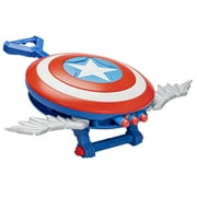 Marvel: Mech Strike Mechasaurs Captain America Redwing Nerf Kids Toy Blaster with 3 Darts for Boys and Girls