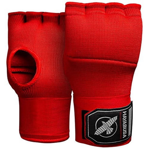 Hayabusa Quick Gel Boxing Hand Wrap Gloves - Red, Medium