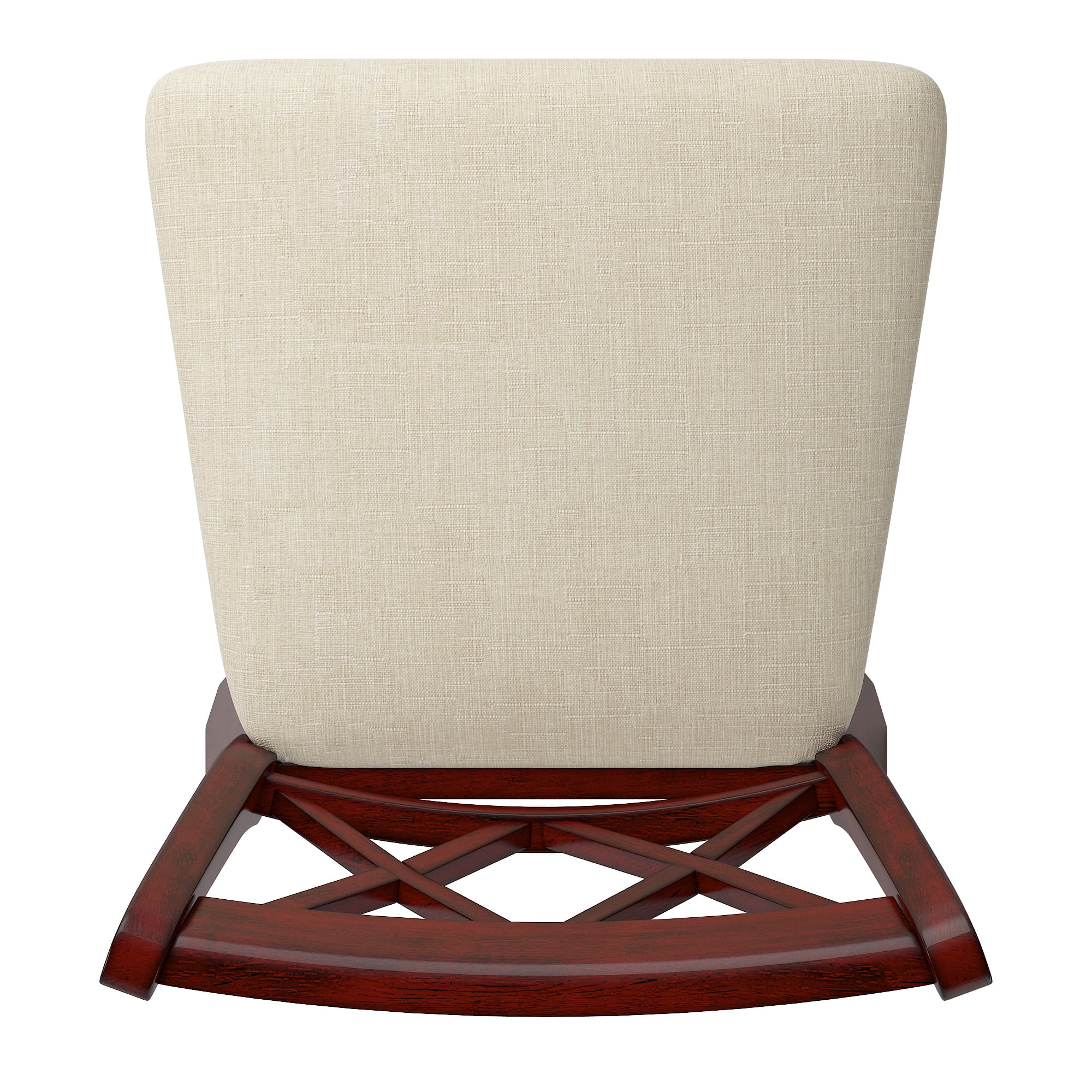 Weston Home Sheena Double X Back 24-inch Counter Height Wood Swivel Stool, Antique Berry Red