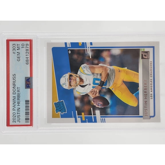 2020 Panini Donruss Justin Herbert #303 PSA 10