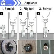 Goobetter Professional Screw Extractor Kit 6Pcs | High Speed Steel Bolt & Screw Remover | Damaged Screw Drill Bit Set for Broken Bolts