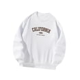 thumbnail image 1 of Sudadera de cuello redondo para mujer, ropa deportiva clásica, ropa de gran tamaño, manga larga para viajes en la calle, compras, otoño , SG, 1 of 10