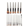 thumbnail image 2 of Cosmetic Brush Set, 18 Pieces Face Powder Applicator Soft And Silky  For Eyebrows Blush Lips, 2 of 8