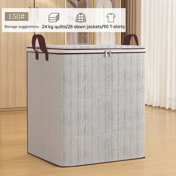 Caja de almacenamiento de ropa y edredón B - Gran capacidad para organizar almacenamiento, mudanza, empaque, ropa especial, equipaje para armario
