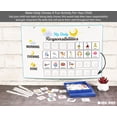 thumbnail image 3 of Inkdotpot Kids Daily Responsibility Checklist, Hanging Chore Chart- Childrens Job Poster- Morning/Evening Daily Routine- Daily Task List-WBY, 3 of 6