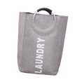 thumbnail image 4 of Cesto para ropa sucia con asas, plegable, para ropa sucia gris, 4 of 9