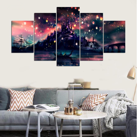 Epikkanvas Empowered Living 5 Pcs Framed Magical Scene From